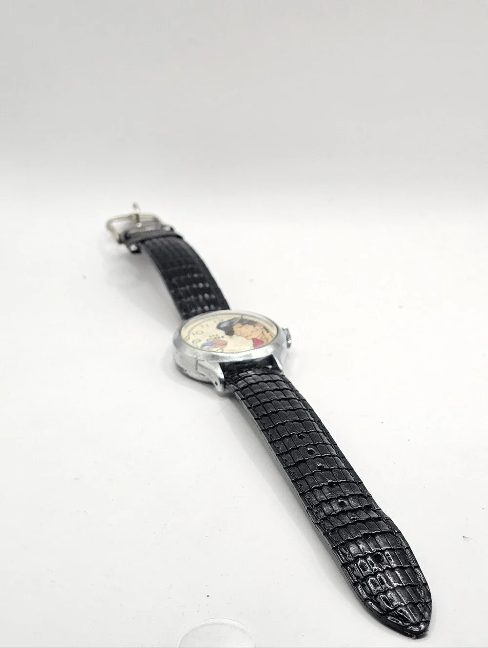 1951 New Haven Lil Abner Animated Wristwatch Non-Working Missing Hour Hand